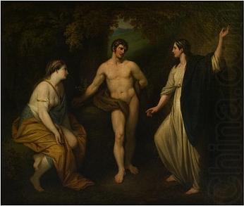 Benjamin West Choice of Hercules between Virtue and Pleasure china oil painting image